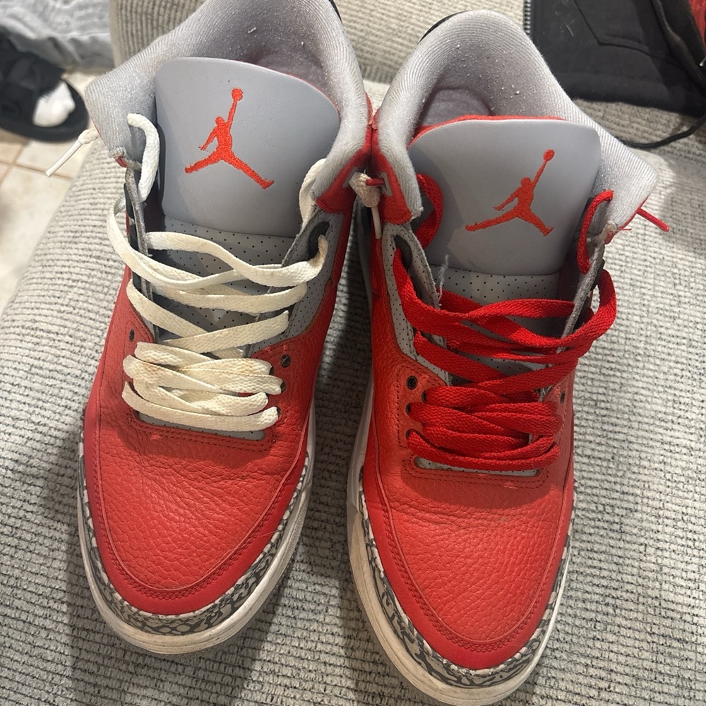 Nike Red and Gray Sneakers